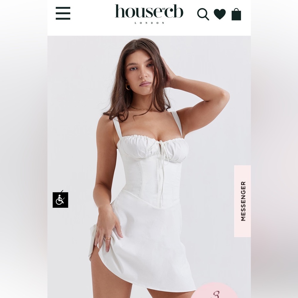 House Of CB White Mini Dress